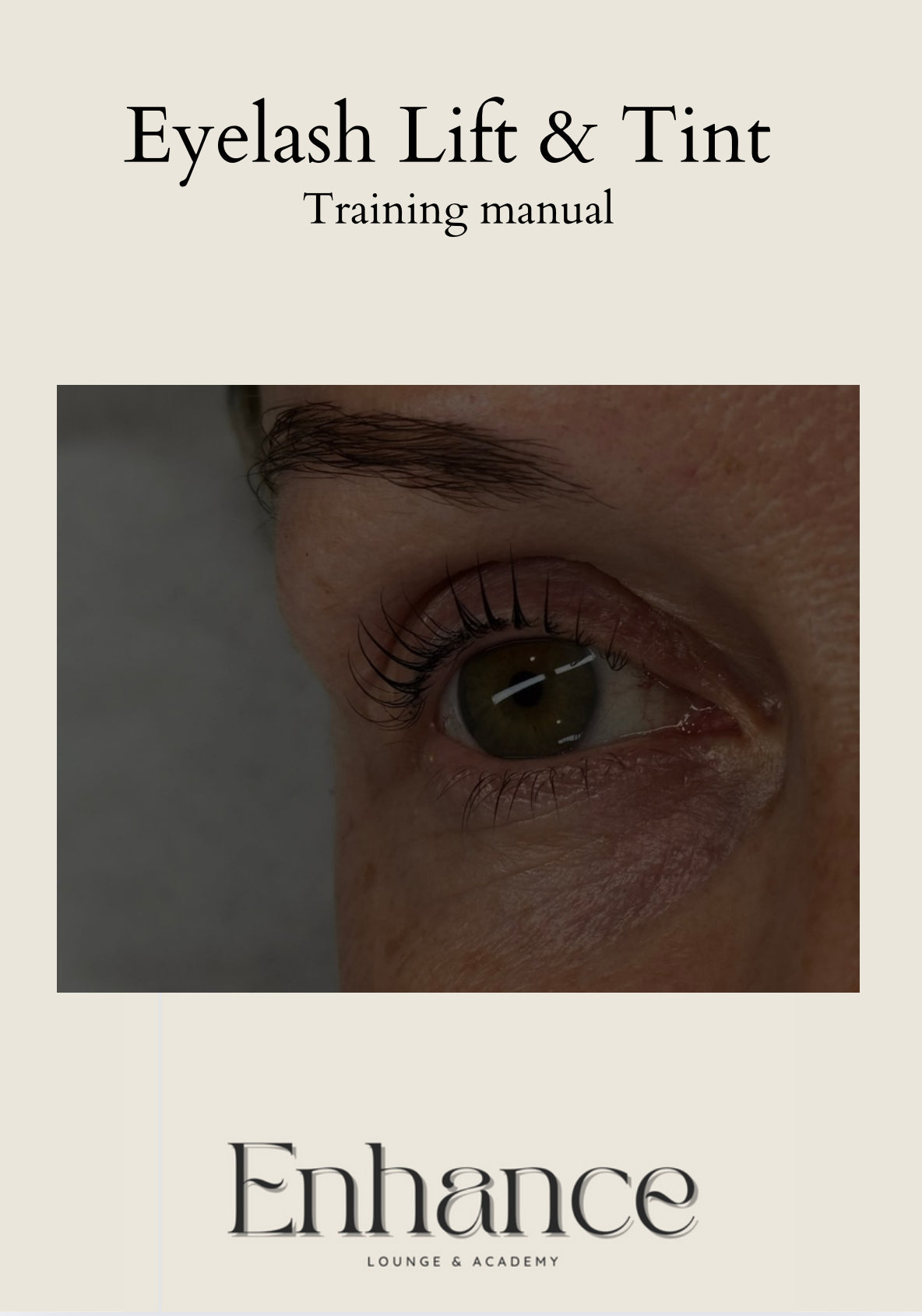 EDITABLE lash lift & tint manual