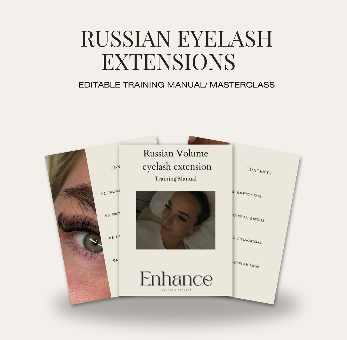 EDITABLE Russian eyelash extension manual