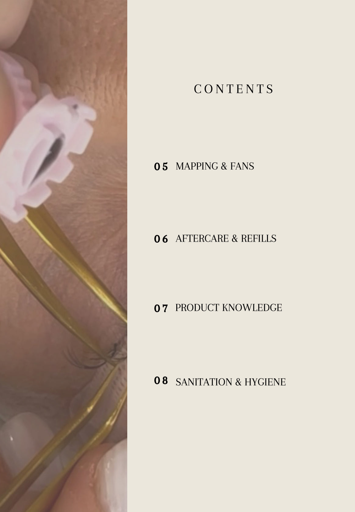 EDITABLE Classic eyelash extensions manual