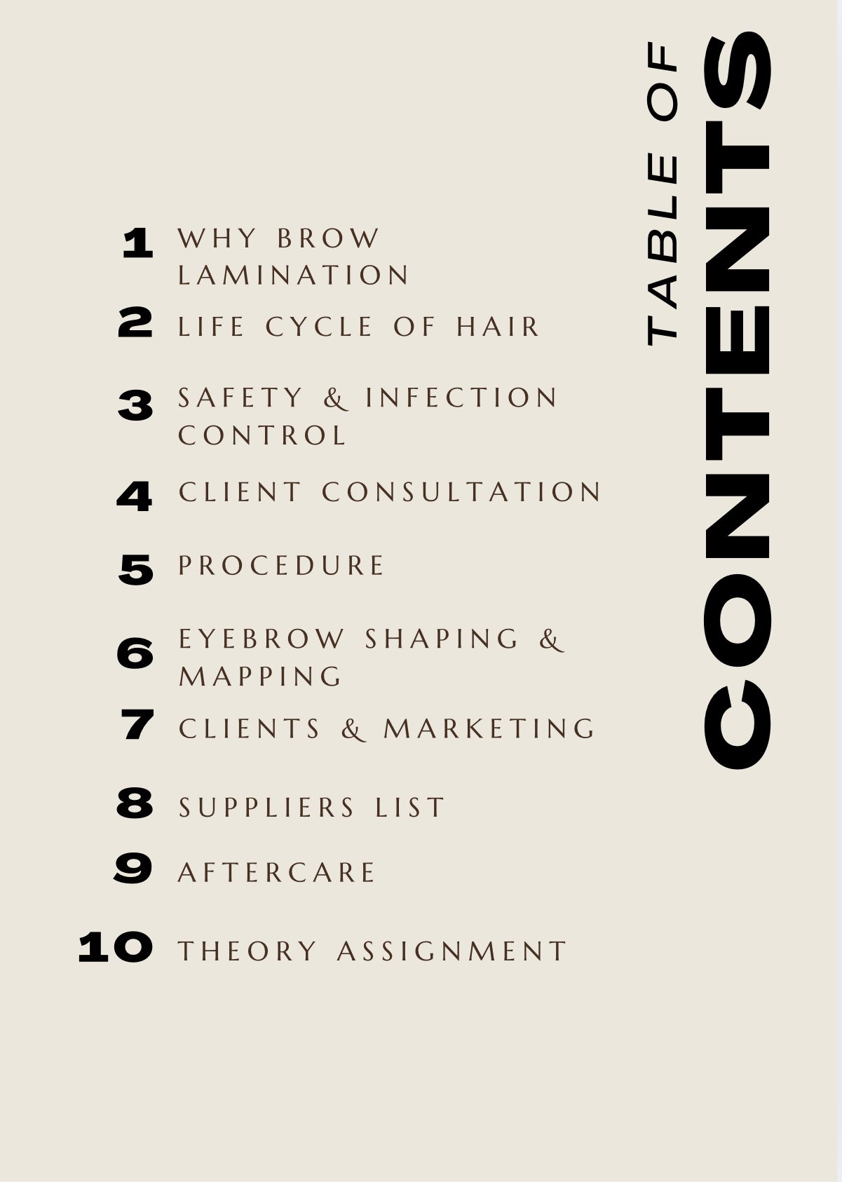 EDITABLE eyebrow lamination manual