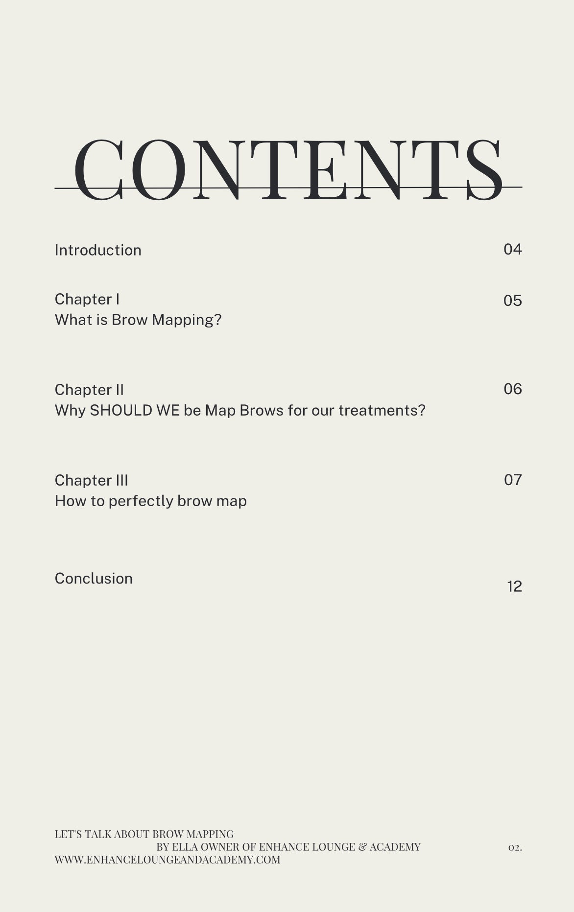 Let’s talk BROW MAPPING ebook