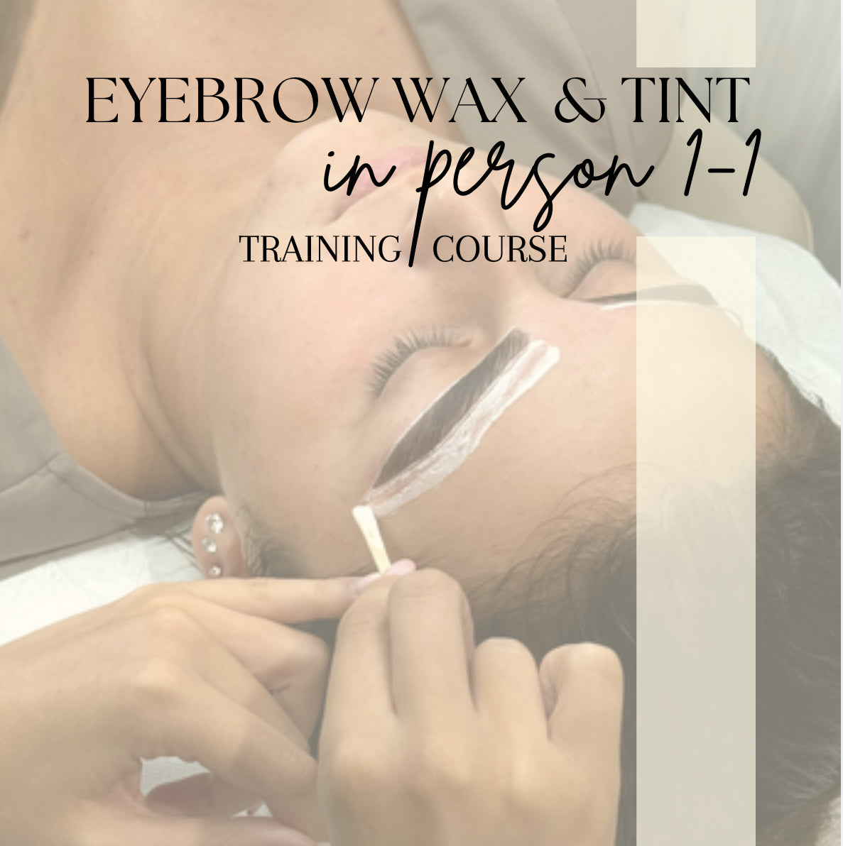 Eyebrow Wax and Tint training course (one to one in person)