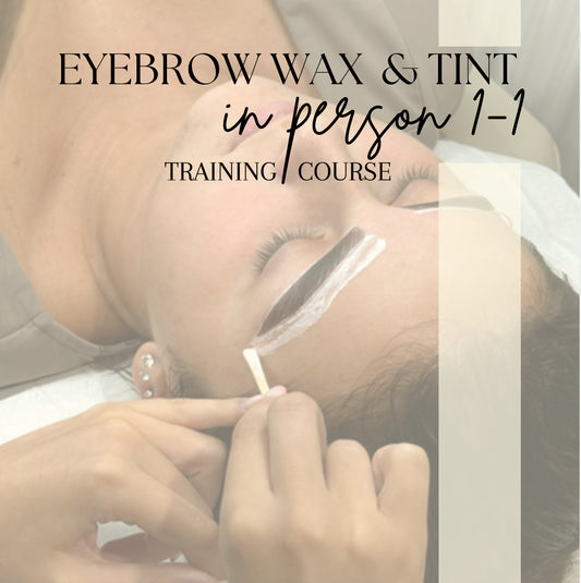 Eyebrow Wax and Tint training course (one to one in person)